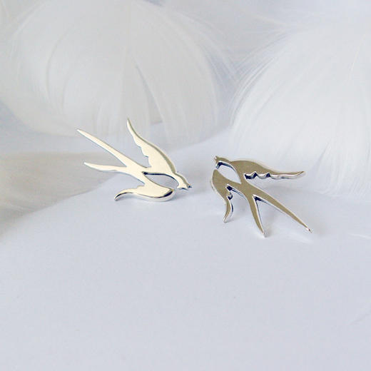 双双燕 / 925银胸针·领饰【定制：7-15天】 ○ 箭儒工房 商品图2