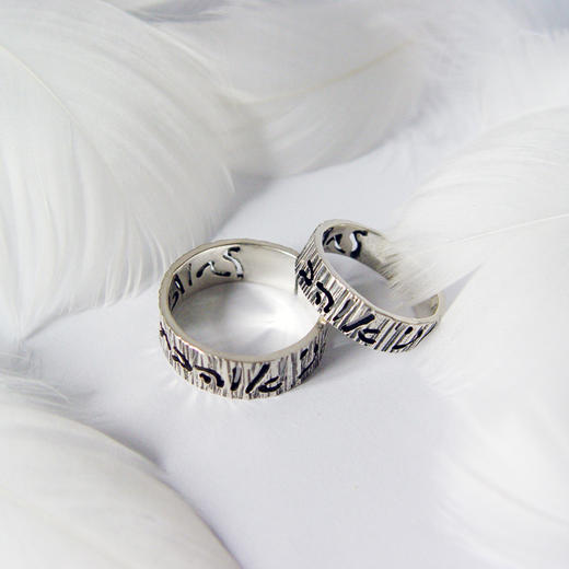 盟约 / 925银对戒 （需量指围订制）【定制：7-15天】 ○ 箭儒工房 商品图0