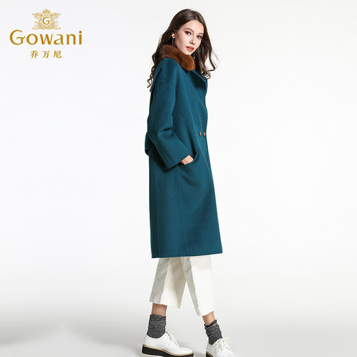 乔万尼修身保暖大码羊毛呢外套EL4A545 商品图1