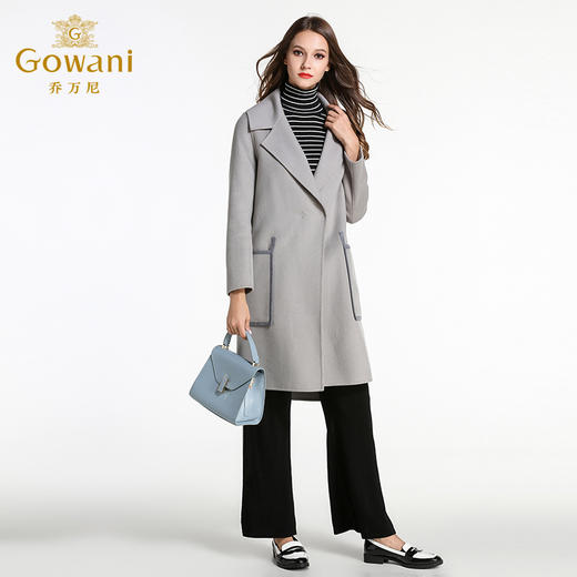 乔万尼修身大码保暖羊毛呢外套EL4A561 商品图1