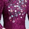 （永久下架2.1）中国风刺绣蕾丝鱼尾裙紫YFN17099 商品缩略图1