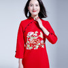 （永久下架1.29）复古中国风开叉旗袍连衣裙修身显瘦YFN17089-2 商品缩略图4