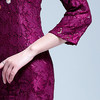 （永久下架2.1）中国风刺绣蕾丝鱼尾裙紫YFN17099 商品缩略图2