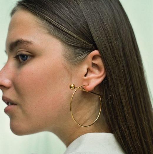 北京仓｜MARIA BLACK-Solar-金色 耳环（左耳 单只）［丹麦设计师］ 商品图2