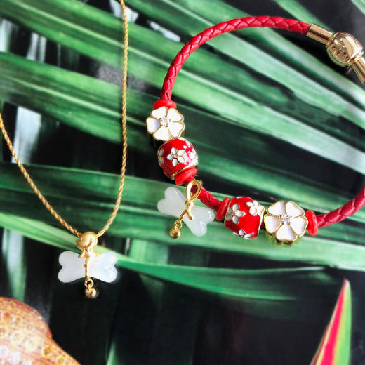 3D足金和田玉（白玉）吊坠-2018五福萌宠 商品图8