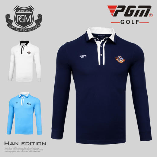 新品！高尔夫服装 男士长袖T恤 秋冬衣服 golf球服 球队可定制 商品图2