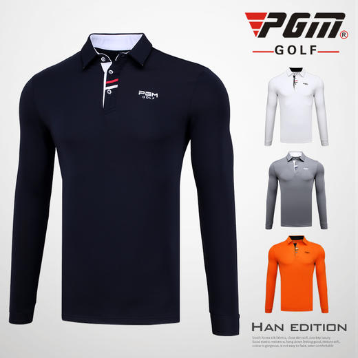 新品！高尔夫服装 男士长袖T恤 秋冬衣服 golf球服 球队可定制 商品图0
