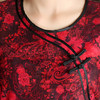 （3.28下架）红色藏花高档麂皮绒面料旗袍cjs60008 商品缩略图3