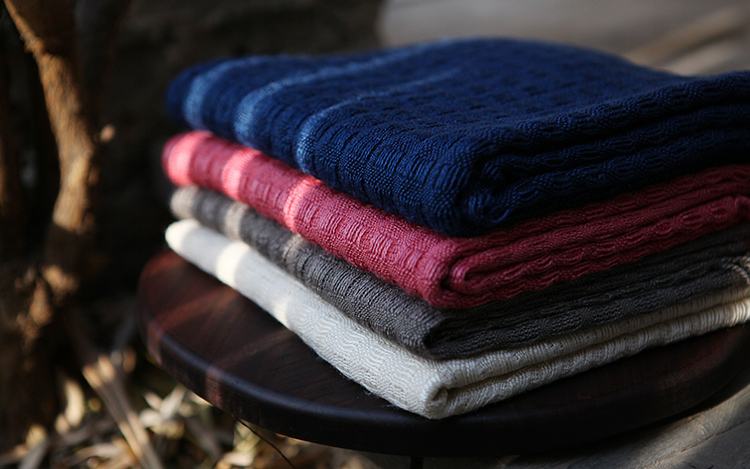 拙朴工舍02蚕丝牦牛绒围巾