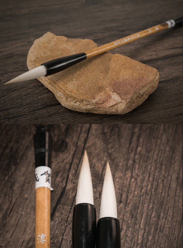 淳化 羊兼毫行书毛笔 淳安堂李小平毛笔工作室出品.
