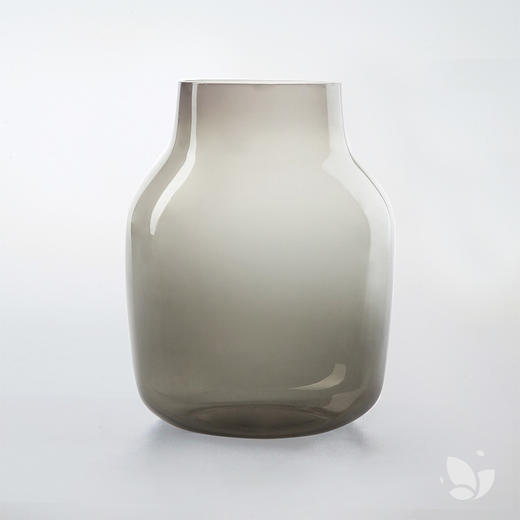 透明「小夜曲」灰色玻璃花器。适用于「主题花系列」 商品图0
