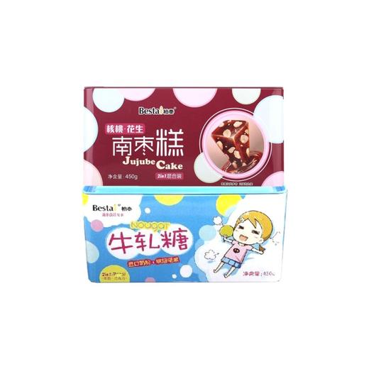 柏泰牛轧糖二合一混合装450g 商品图0