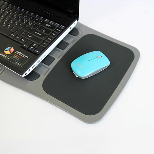 笔记本电脑支架 膝上桌托床上桌 便携可折叠带鼠标垫【D】 商品图4