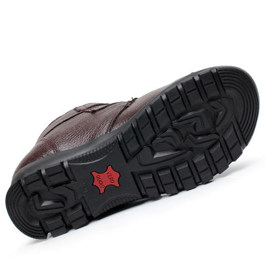 （1.16）棉鞋短靴牛皮平跟短筒加绒靴HC617 商品图4