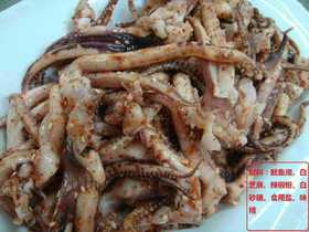 味知香净菜快餐调理海鲜纯鱿鱼须/铁板鱿鱼须1kg