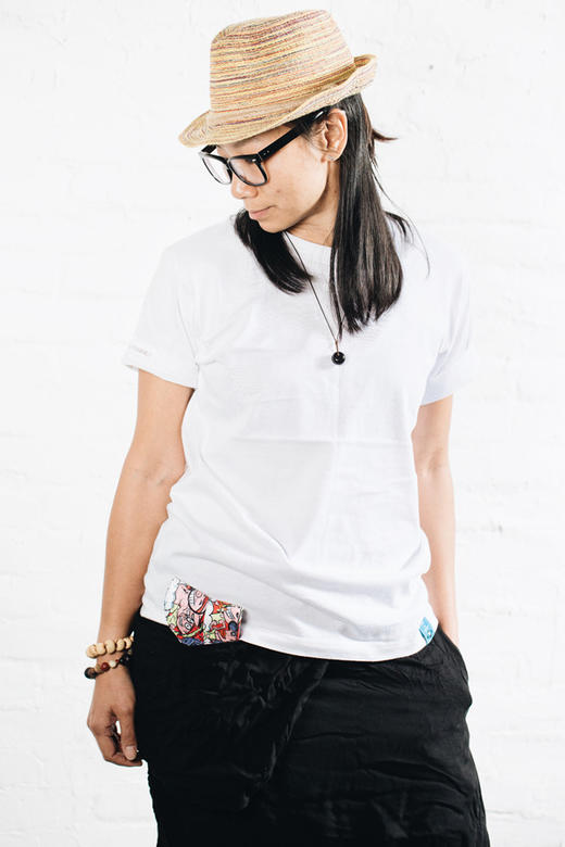 严素纯棉TEE,人生短暂,女款,白色,舒适,全棉,日常,短袖T恤 严素态度 商品图1