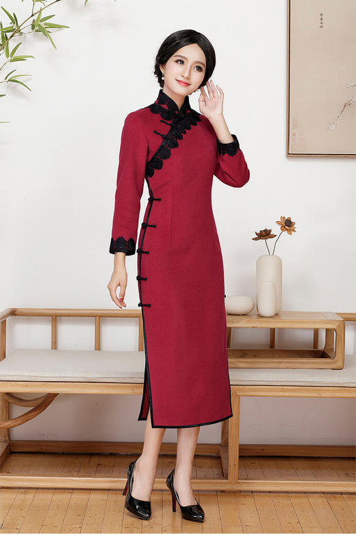 QC1697408  新款改良时尚云锦旗袍高端 商品图1