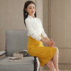2018春装新款韩版时尚衬衫 高腰包臀裙套装GZHY-C133C76924 商品缩略图2