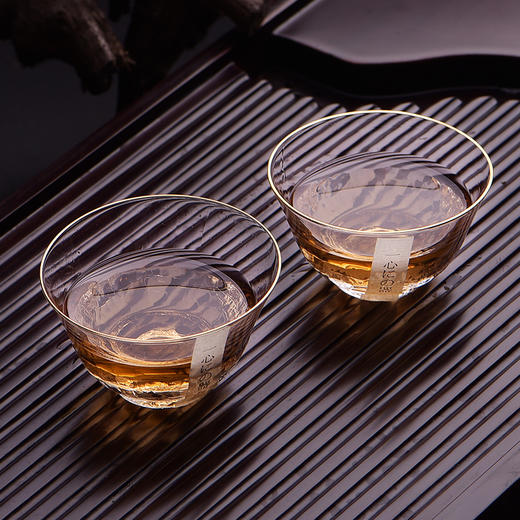 公道杯-玻璃日本描金锤纹公道杯/描金品茗杯 商品图5
