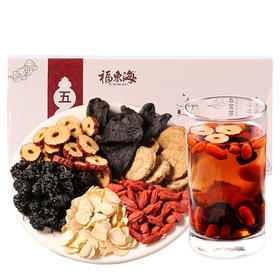 福东海 人参五宝茶250g 茶枸杞茶玛咖片黄精男茶八宝茶