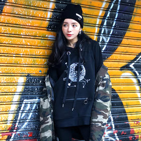 MRJ男女同款小行星257248拉链连帽卫衣（0118系列）