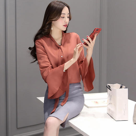 2018春季新款韩版气质长袖两件套收腰显瘦时尚套装裙女GZHY-C133C72056 商品图3