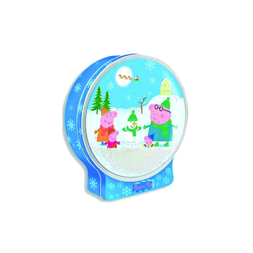 亿智小猪佩奇冰雪聪明曲奇罐198g 商品图0