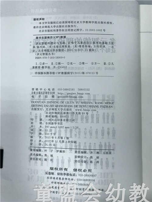 多元智能的理论与实践  陈杰琦 北京师范大学出版社 商品图2