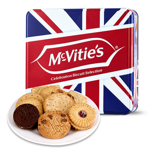 英国进口 麦维他（Mcvitie&#039;s）全麦酥性消化饼干爵士纪念礼盒装475g/盒 商品图0