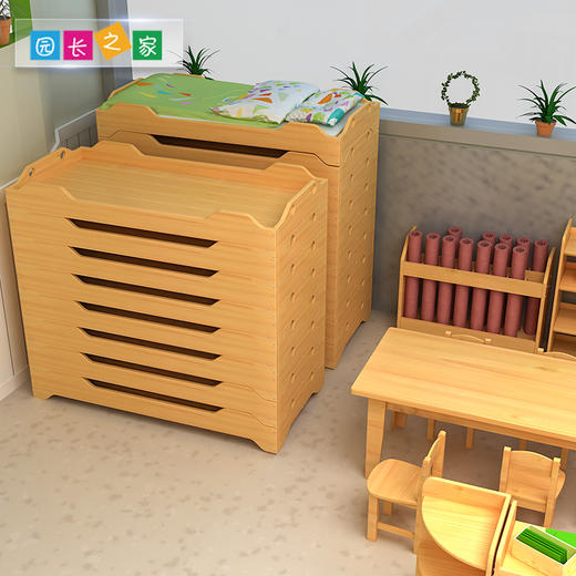 幼儿园实木午睡床 商品图3