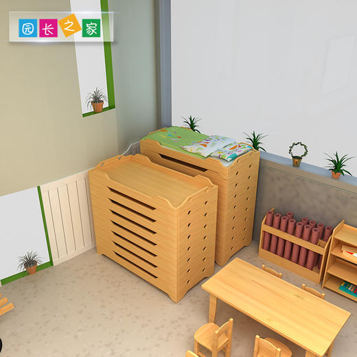 幼儿园实木午睡床 商品图4