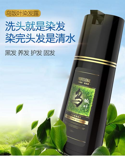 乌饭叶染发露植物天然无刺激一洗黑 洗发剂 不伤发染发膏固色持久