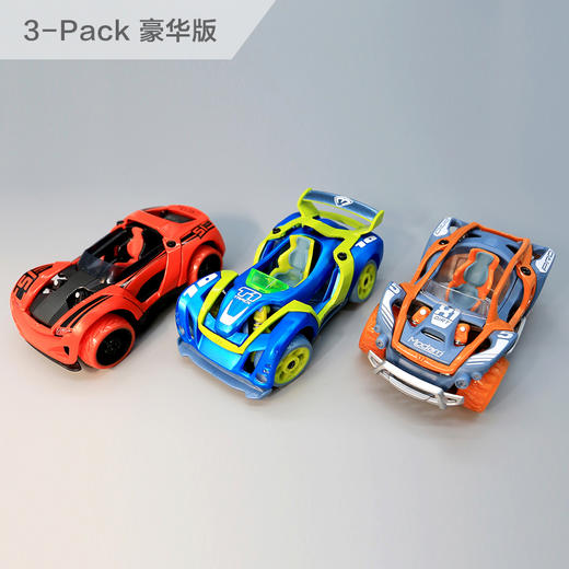 3辆玩具车，组出230000+造型！美国 Modarri 玩具车！益智创意、动手能力全面提升！孩子自己设计，轻松改装，变化无穷，3分钟改装一辆车！ 商品图1