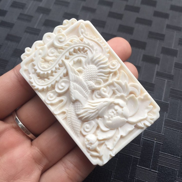 年货节d44554猛犸象牙凤凰吊牌