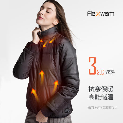 【顺丰包邮】Flexwarm飞乐思智能恒温衣服充电加热外套男棉服女自发热保暖神器 商品图0