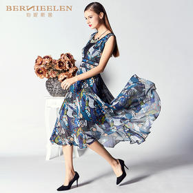 1S6841--蓝色连衣裙--来通艺术--《智慧之光--波斯艺术》