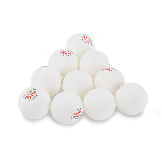 双鱼DOUBLEFISH 有缝ABS新材料有缝三星球3星球三星乒乓球 10只装双鱼V40+展翅三星级乒乓球 新材料更耐用 商品图3