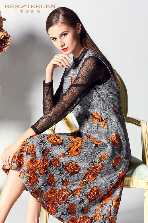 1S6822--连衣裙--太阳的圣树--《智慧之光-波斯艺术》 商品图4