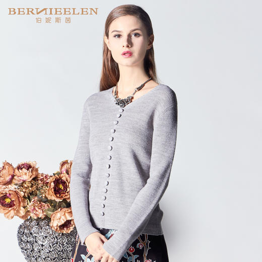 1E6811--灰色针织衫--太阳的圣树--《智慧之光--波斯艺术》 商品图3