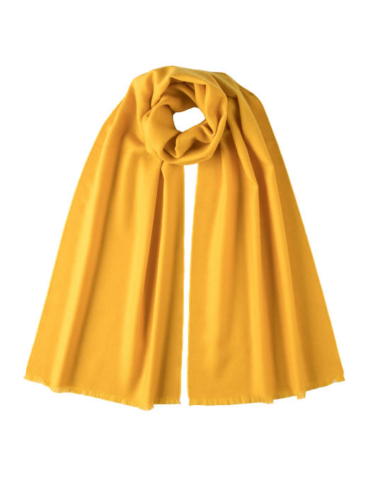 超细美利奴羊毛围巾  明黄色 商品图1