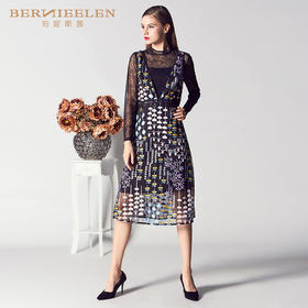 1S6835-黑色连衣裙--写实与抽象--《智慧之光-波斯艺术》