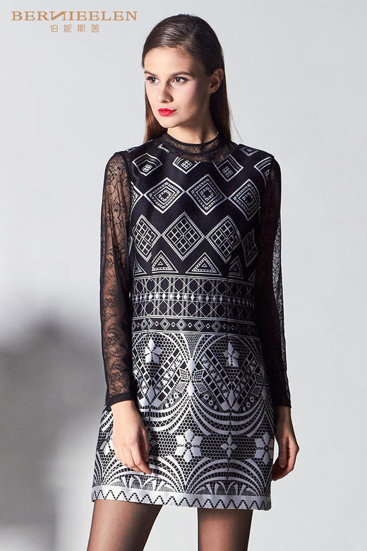 1S6824--连衣裙--幸运的节律--《智慧之光--波斯艺术》 商品图5