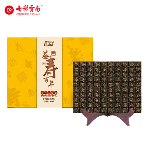 七彩云南 茶寿百寿图 普洱茶礼盒装 商品图0