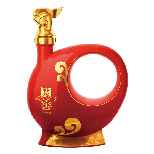 2017浓香朝圣 封藏大典 国窖1573 春酿 金鸡啼祥 1L（红）  泸州老窖官方旗舰店 商品图1