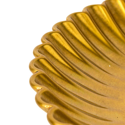 朱炳仁铜丨菊醉丰华茶盘 黄铜制造 商品图3