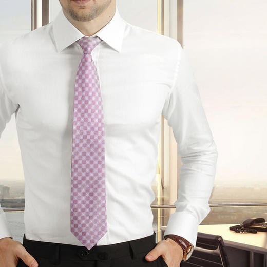 尊轩男士高支纱法式袖扣衬衫 商品图0