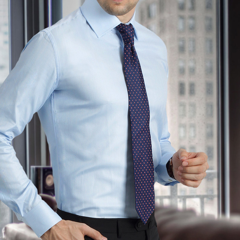 高唯男士商务长袖正装法式衬衫  多色可选