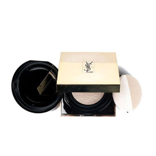 ysl圣罗兰新款超模聚焦方盒蕾丝气垫粉饼15g方形蕾丝气垫bb