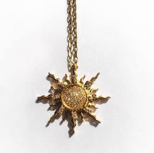 爱莎许愿工艺 日月星系列 永恒的光辉项链 商品图2