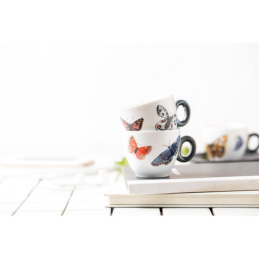 金米兰意大利蝴蝶图案系列咖啡杯套装  6个/套 商品图4